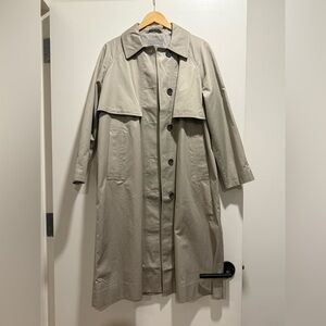 The long MAC coat 
Stone color